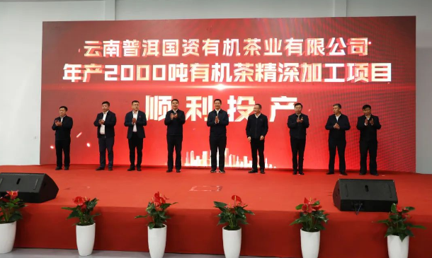 云普国茶有限公司年产2000吨有机茶精深加工项目投产