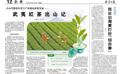 正山堂推进红茶全产业链标准化发展—— 武夷红茶出山记