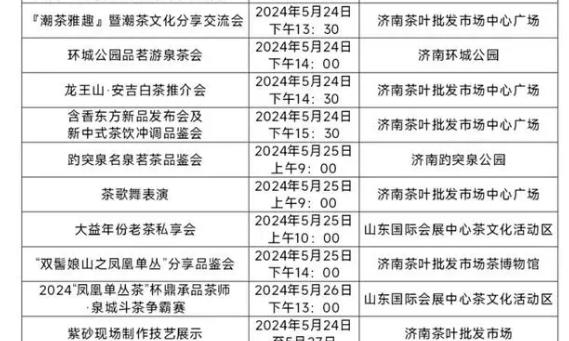 中国（济南）第十八届国际茶产业博览会暨第十二届茶文化节将于5月24日开幕