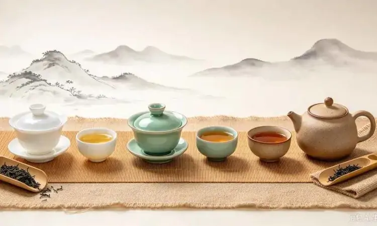 青瓷、白瓷、粗陶：不同茶器釉色，如何影响茶汤风味感知